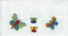 Borduurpakket 4 kleine vlinders 5x13cm