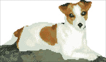 Borduurpakket hond Jelly 20x34cm.
