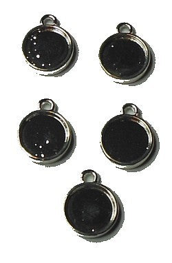 Kaste voor 10mm ronde camee 2 zijdig 5st