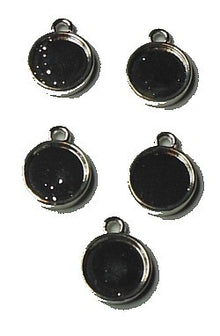 Kaste voor 10mm ronde camee 2 zijdig 5st