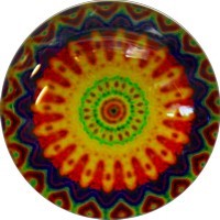 Camee 20mm rond fantasie