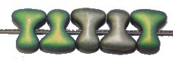T-kraal 4x8mm mat grijsgemelleerd 50st.