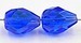 facetkraal druppel 9x7mm donkerblauwAB 15st