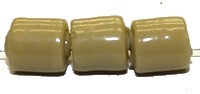 Glaskraal ton ca.10mm gat 3mm beige 25st.