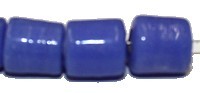 Glaskraal ton ca.10mm gat 3mm blauw 25st.