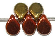 PIP kralen 7mm geel/roodgoud 50st.