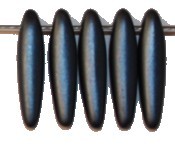 Druppelkraal 4x16mm metallic grijsblauw 25st.