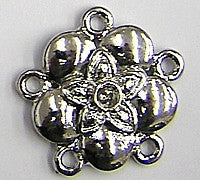 tussenstuk bloem 22mm 5-oog voor 2-3mm simili