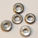 Metalen kraal schijf 4,9x1,5mm  ca.25st.