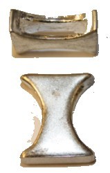 Schuifkraal 18mm voor 13x2,5mm leer zilv.kl 2st