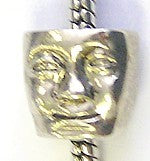 Pandorastyle kraal gerhodineerd two-faces