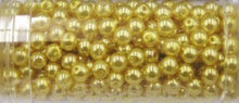Gutermann glaskralen 4mm goudgeel ca 345st