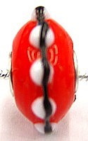 Pandorastyle 3mm gat rood/wit/zwart