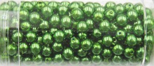 Gutermann glaskralen 4mm groen ca 345 st