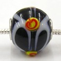 Pandorastyle kr. 3mm gat 15mm rond zwart/bewerkt