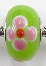 Pandorastyle kraal groen + bloem