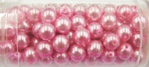 Gutermann glaskralen 6mm rose ca.100st.