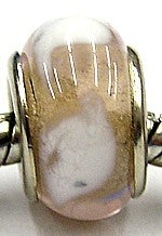 Pandorastyle kraal transp.roze witte wolken