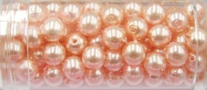 Gutermann glaskralen 6mm licht lila ca 100st