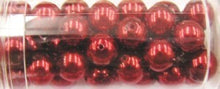 Gutermann glaskralen 8mm bordeaurood ca 46 st