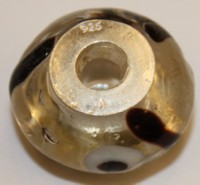 Pandorastyle 18mm trans/zwart/wit 925 zilverk.