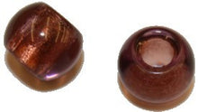 Glaskraal 12mm gat 5mm amethist bronzekern p.st.