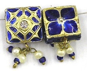 2-rij spacer vierkant 13mm blauw p.st.
