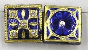 4-rij spacer vierkant 18mm blauw p.st.