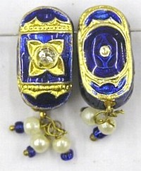 2-rij spacer ovaal 17mm blauw p.st.