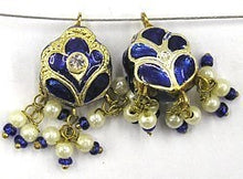 hanger bloem 17mm blauw p.st