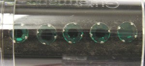 Gutermann opnaaistenen 7mm donkergroen 10st