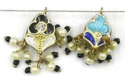 Hanger bloem 18mm zwart p.st