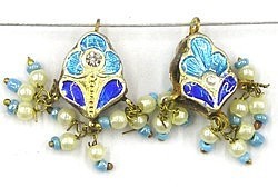 Hanger bloem 18mm turkoois p.st