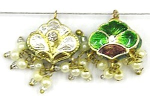Hanger bloem 18mm zilver p.st
