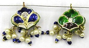 Hanger bloem 18mm blauw p.st