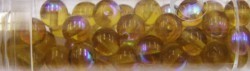 Gutermann regenboogparels 6mm licht bruin ca 40st.