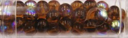 Gutermann regenboogparels 6mm bruin ca 40st.