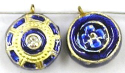 Hanger rond 15mm blauw p.st