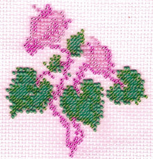 Borduurpakket cyclaam rose 9x10cm
