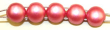 2-gat rond/plat 6mm mm mat albast rose 25st.