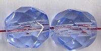 Facetkraal 8mm licht saffier blauw 25st