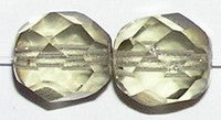 Facetkraal 9mm transp. black diamont15 st