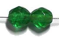 Facetkraal 12mm groen 10st