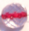 Facetkraal 14mm trannsp. fuchsia kern 5 st.