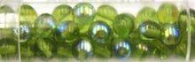 Gutermann regenboogparels 6mm lichtgroen ca 40st.