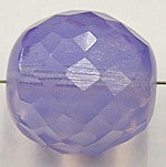 Facetkraal 18mm transparant opaline blauw 2st