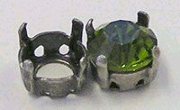 kastje voor similisteen 7mm oud zilverkl. 5st