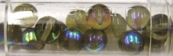 Gutermann regenboogparels 8mm licht groen/bruin 14
