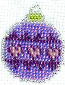 Borduurpakket Kerstbal 5x6cm