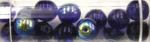 Gutermann regenboogparels 8mm donkerblauw 14st.